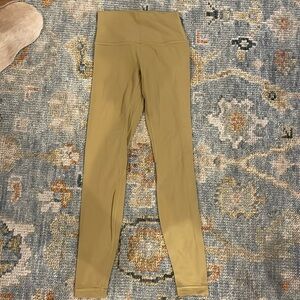 Yellow lulu lemon align leggings